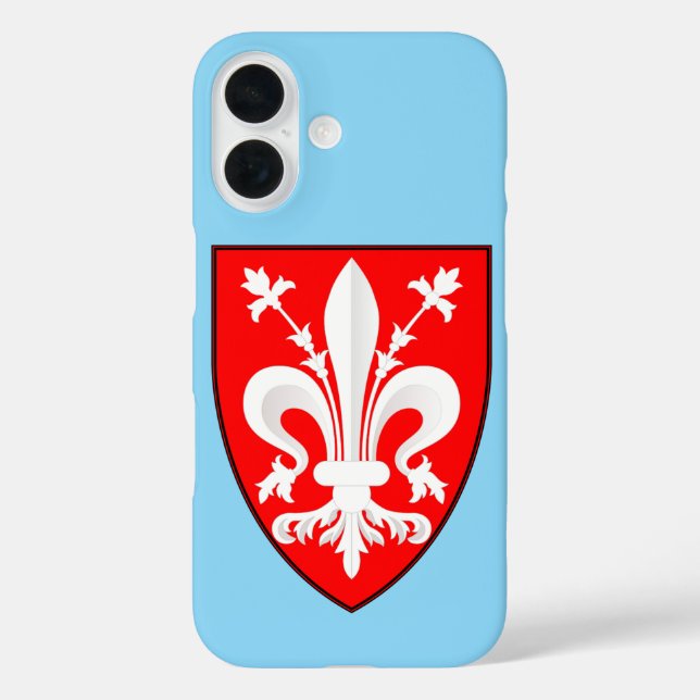 Wappenkleid von Florenz iPhone 16 Hülle (Rückseite)