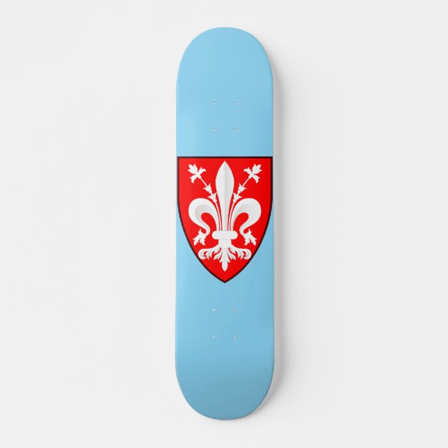 Wappenkleid von Florenz Skateboard (Vorne)