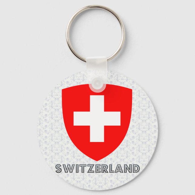Wappenkleidung der Schweiz Schlüsselanhänger (Vorderseite)