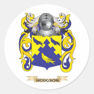 Wappenmantel (Familienwappen) Runder Aufkleber