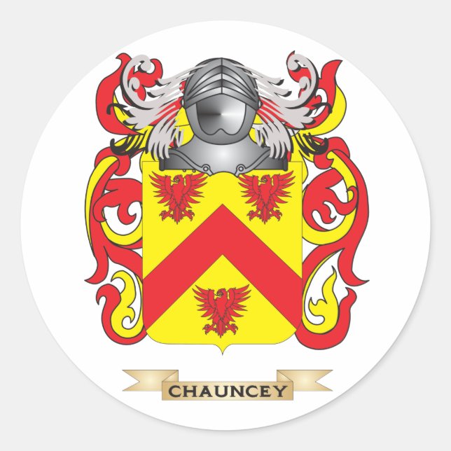 Wappenmantel Runder Aufkleber (Vorderseite)