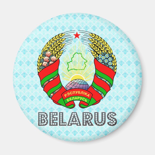 Wappenrüstung in Belarus Magnet (Vorne)