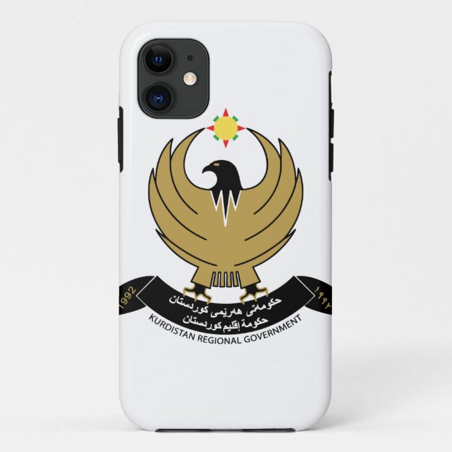 Wappenrüstung Kurdistans Case-Mate iPhone Hülle (Rückseite)