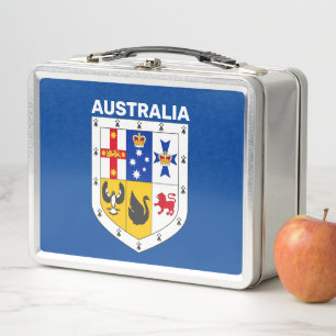 Wappenschild Australiens Metall Brotdose