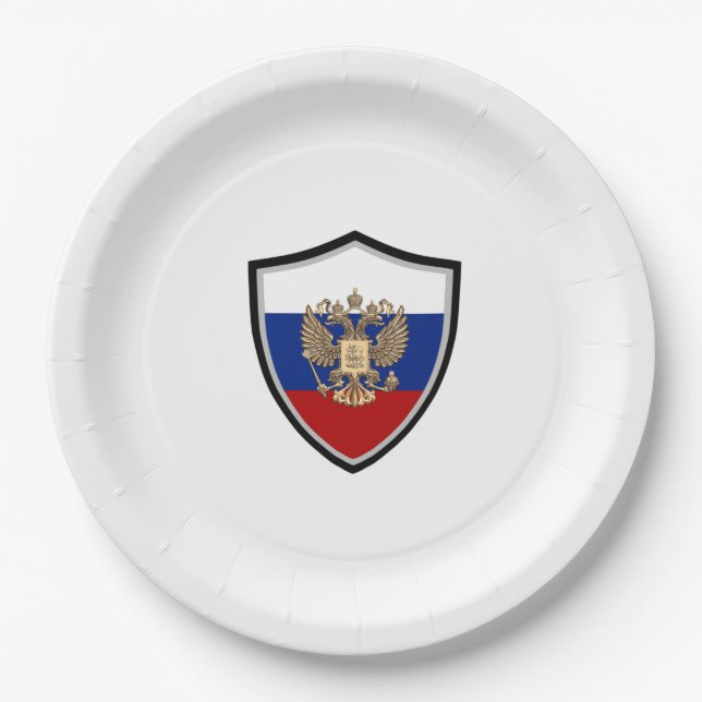 Wappenschild Pappteller (Vorderseite)