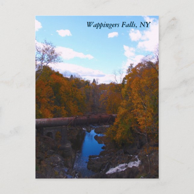 Wappingers fallen im Herbst Postkarte (Vorderseite)