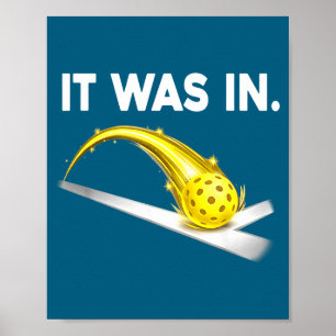 War es ein Pickleball-Spiel Sport Humor Poster