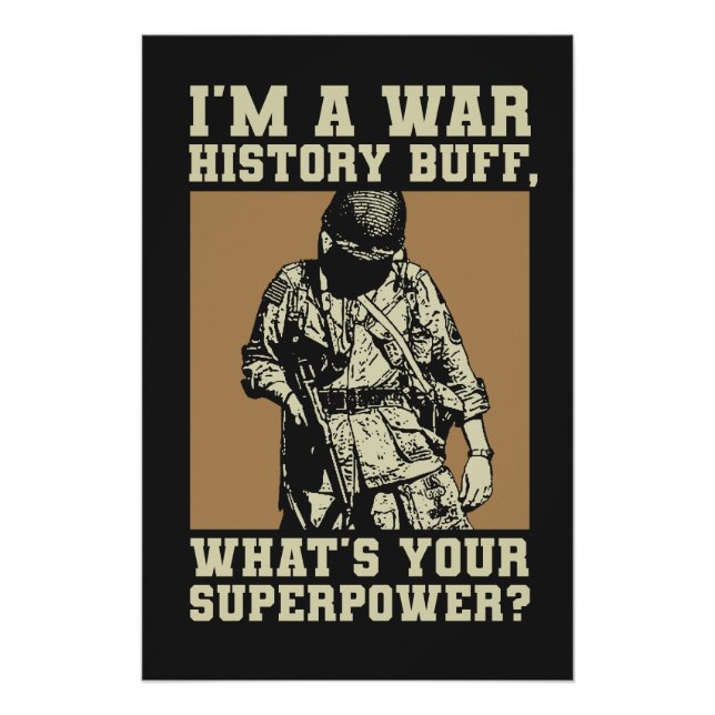 War History Buff - WW2 Enthusiast Poster (Vorderseite)