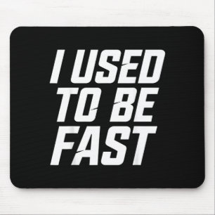War mal schnell Lustige alternden Läufer Marathon Mousepad