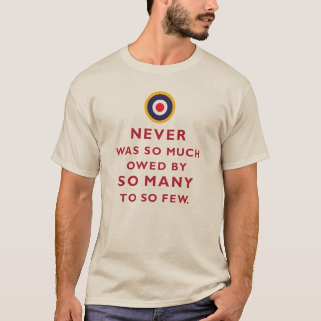 War nie soviel schuldig… - Churchill T-Shirt (Vorderseite)