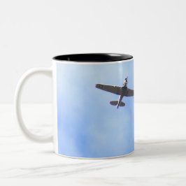 War plane zweifarbige tasse