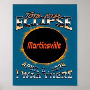 War Solarfinsternis Martinsville Indiana Da Poster