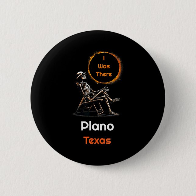 War Sonnenfinsternis Plano Texas Da Button (Vorderseite)