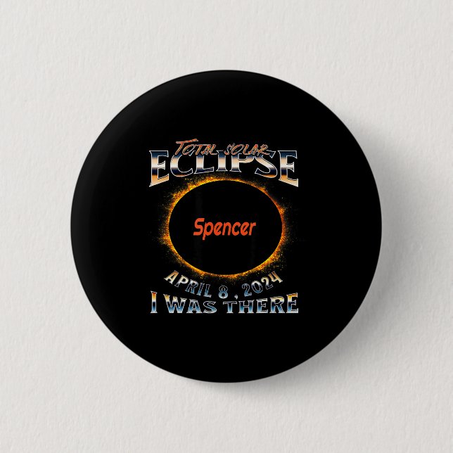 War Sonnenfinsternis Spencer Indiana Da Button (Vorderseite)
