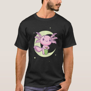 Warabi Mochi Drink Space Axolotl Ambystoma Mexikan T-Shirt