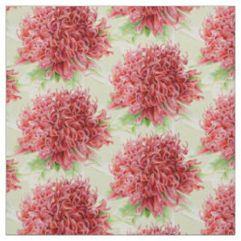 Waratah Aquarell-Kunstgewebe Stoff