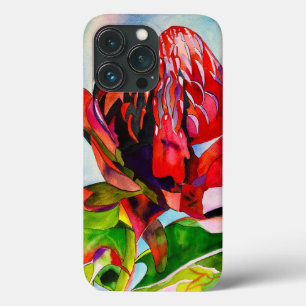 Waratah Australische einheimische Blumen-Aquarell Case-Mate iPhone Hülle