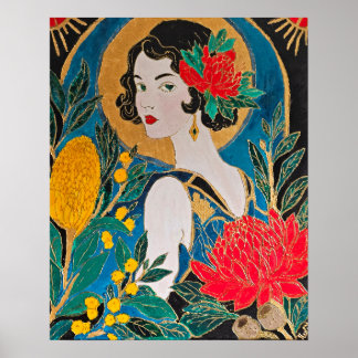 Waratah Belle Poster