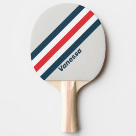 Warbird-Streifen mit Namen Tischtennis Schläger