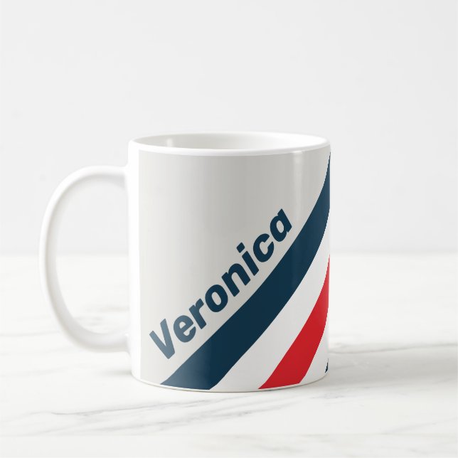 Warbird Stripes with Name Kaffeetasse (Links)