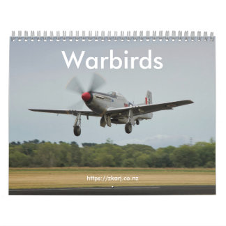 Warbirds — ZK-ARJ (mittlerer, zweiseitiger Monat) Kalender