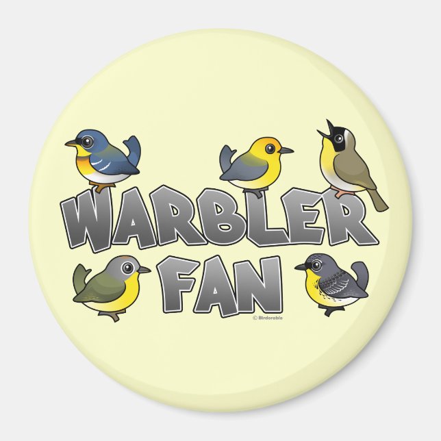 Warbler Fan Magnet (Vorne)