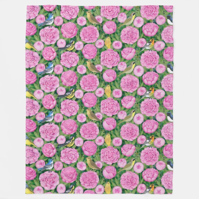 Warbler und Pfennigfuchser Fleecedecke (Vorderseite)