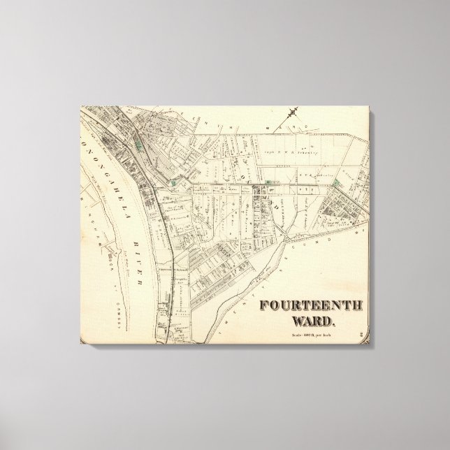 Ward 14 of Pittsburgh, Pennsyvania 2 Leinwanddruck (Vorderseite)