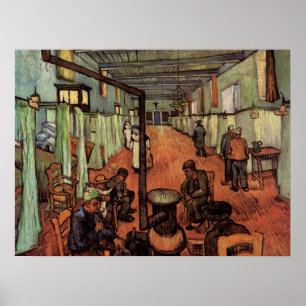 Ward in Hospital in Arles von Vincent van Gogh Poster