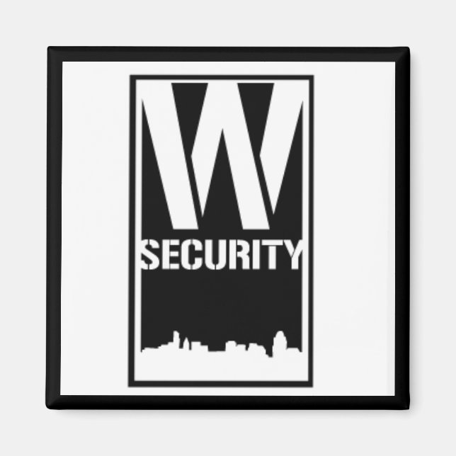 Ward Security Square Magnet (Vorne)