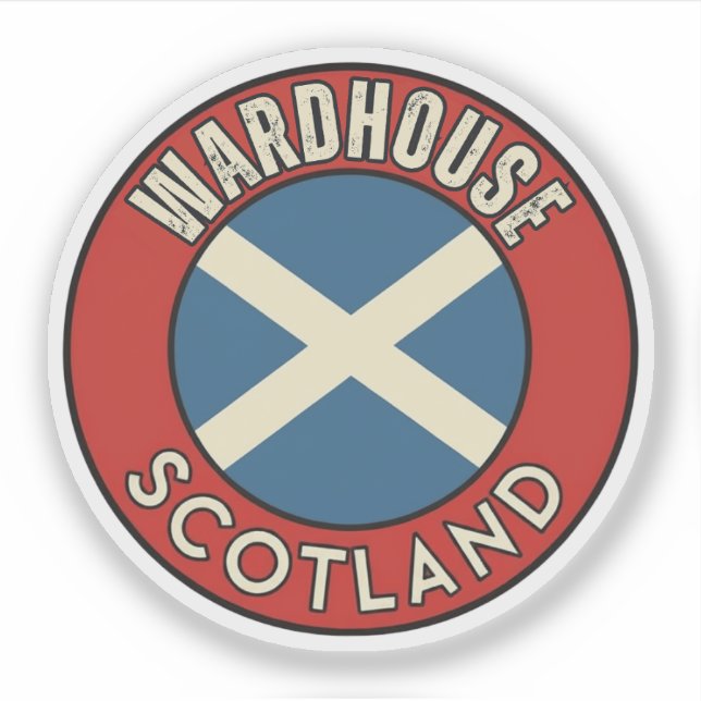 Wardhouse, Schottland Aufkleber (Vorderseite)