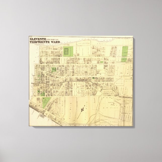 Wards 11, 13 of Pittsburgh, Pennsyvania Leinwanddruck (Vorderseite)
