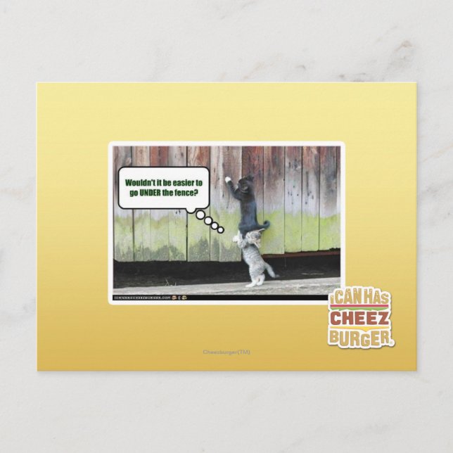 Wäre es nicht einfacher postkarte (Vorderseite)