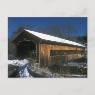 Ware Gilbertville Bridge im Winter Postkarte