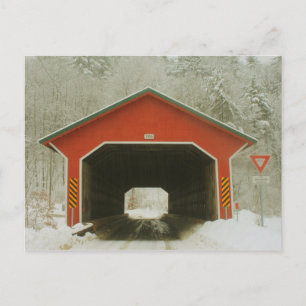 Ware Gilbertville Covered Bridge Portal Postkarte
