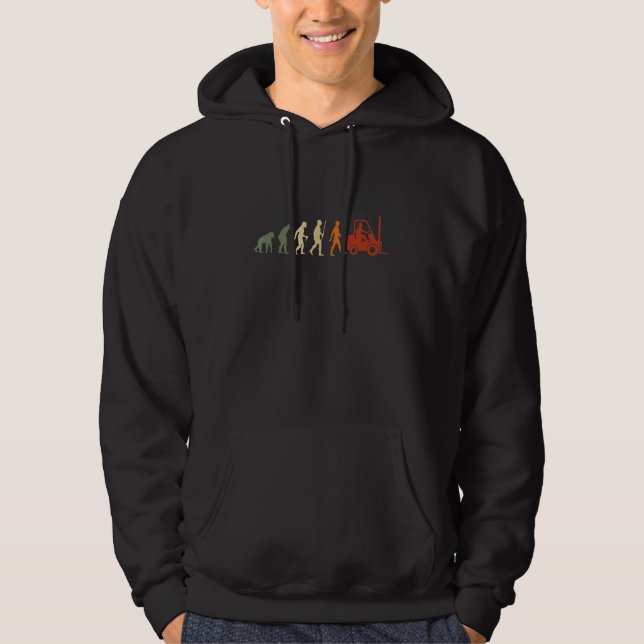 Warehouse Driver Crane Forklift Operator Worker Hoodie (Vorderseite)