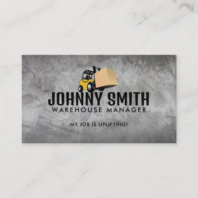 Warehouse Manager Business Cards Visitenkarte (Vorderseite)
