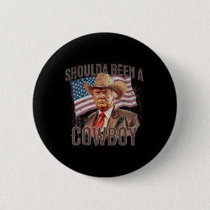 waren Cowboy Trump 2024 4. Juli US-Flagge Button