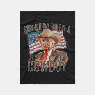 waren Cowboy Trump 2024 4. Juli US-Flagge Fleecedecke