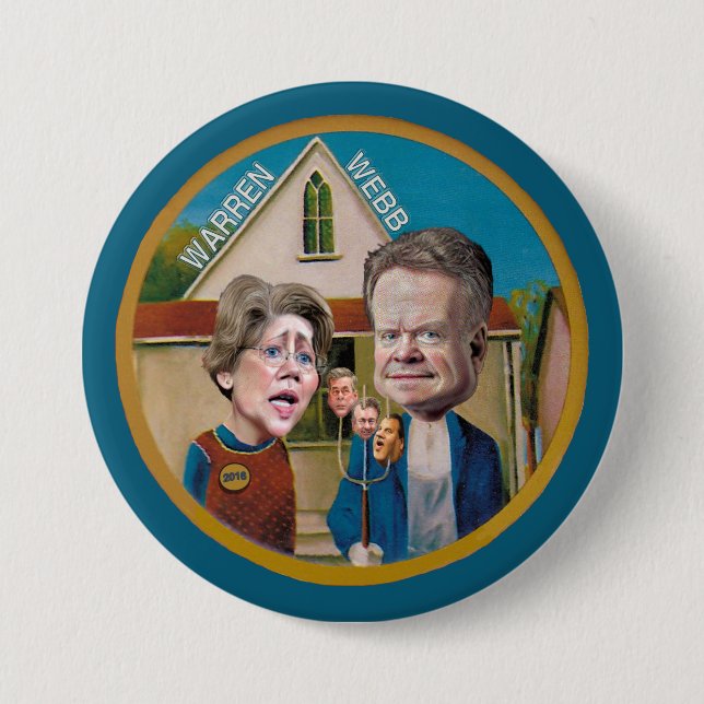 Waren und Webb für 2016 Button (Vorderseite)