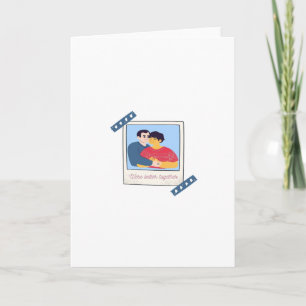 Waren zusammen besser Graphic Minimal Design Karte