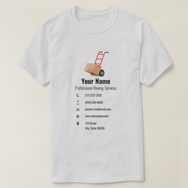 Warenkorb für benutzerdefinierbare bewegliche Dien T-Shirt (Design vorne)