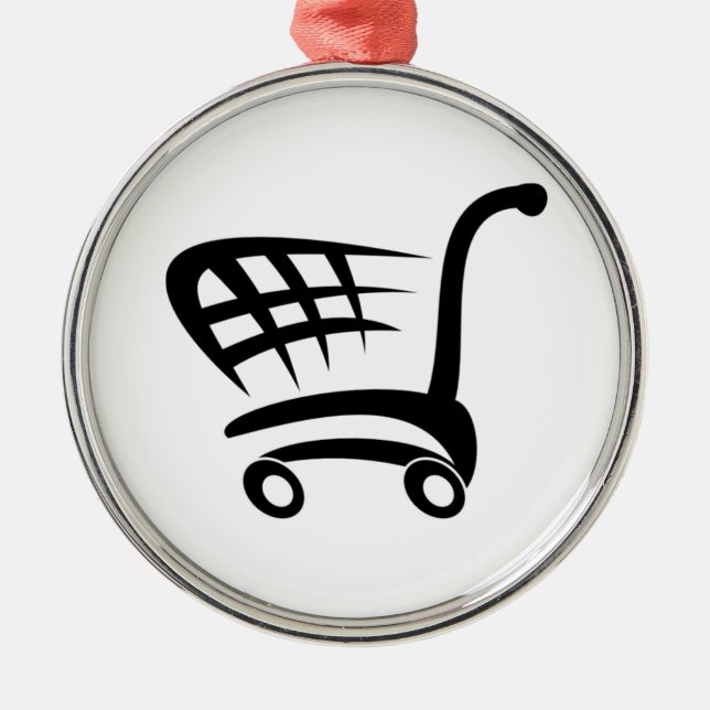 Warenkorb Silbernes Ornament (Vorne)