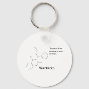 Warfarin (Blutdünner) Schlüsselanhänger