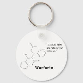 Warfarin (Blutdünner) Schlüsselanhänger