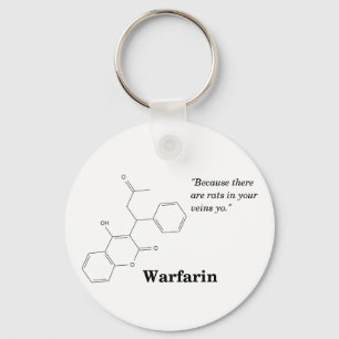 Warfarin (Blutdünner) Schlüsselanhänger