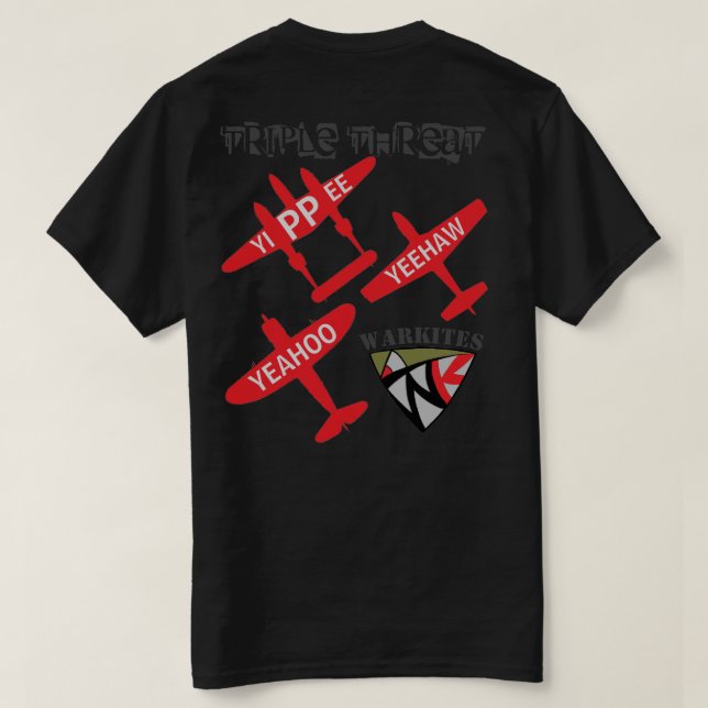 Warkites dreifache Drohung T-Shirt (Design Rückseite)