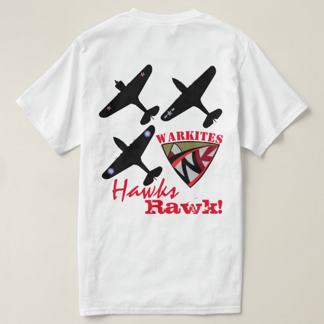 Warkites Hawks Rawk! T-Shirt (Design Rückseite)
