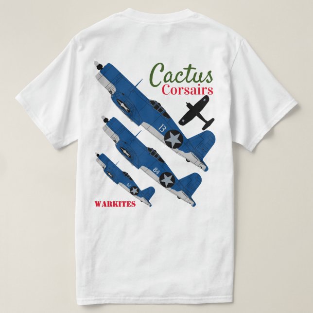 Warkites "Kaktus-Seeräuber" F4U-1 T-Shirt (Design Rückseite)