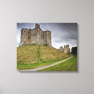 Warkworth Schloss in Northumberland, England Leinwanddruck
